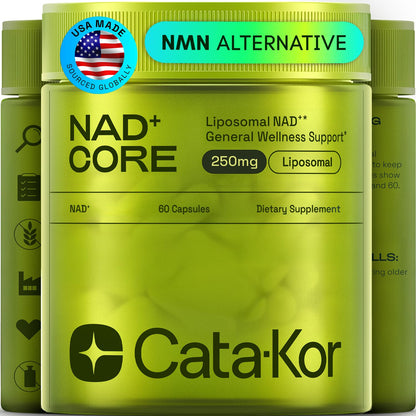Cata-Kor NMN Alternative – Liposomal NAD+ Core (NAD CORE) – 60 Capsules, 30-Day Supply | Third-Party Tested