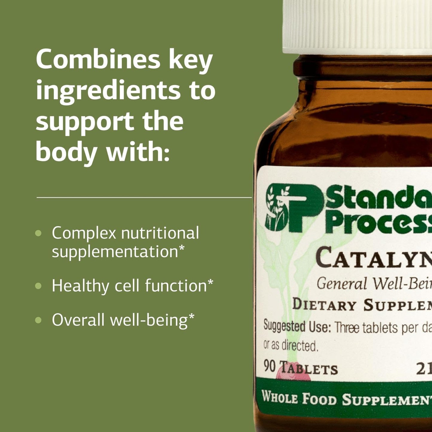 Catalyn by Standard Process - General Well-Being Tablet with Antioxidant Support (Vitamins A, B6 & D) - 90 Tablets
