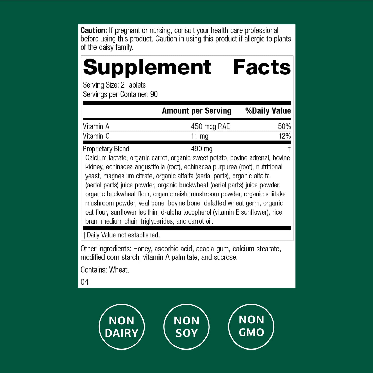 Cataplex A-C by Standard Process – Immune Support & Eye Health | 180 Tablets (90 Servings)