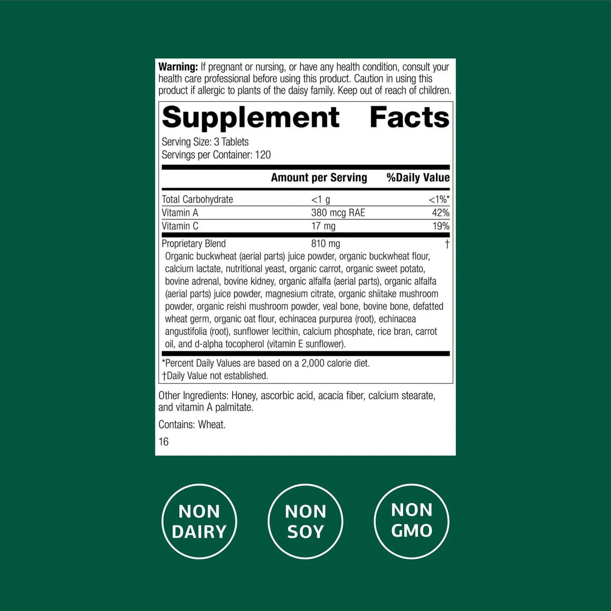 Standard Process Cataplex A-C-P: Healthy Cell & Tissue Support - 360 Tablets (120 Servings) - Non-Dairy & Non-Soy BritishVita | Premium UK Vitamins & Wellness Supplements