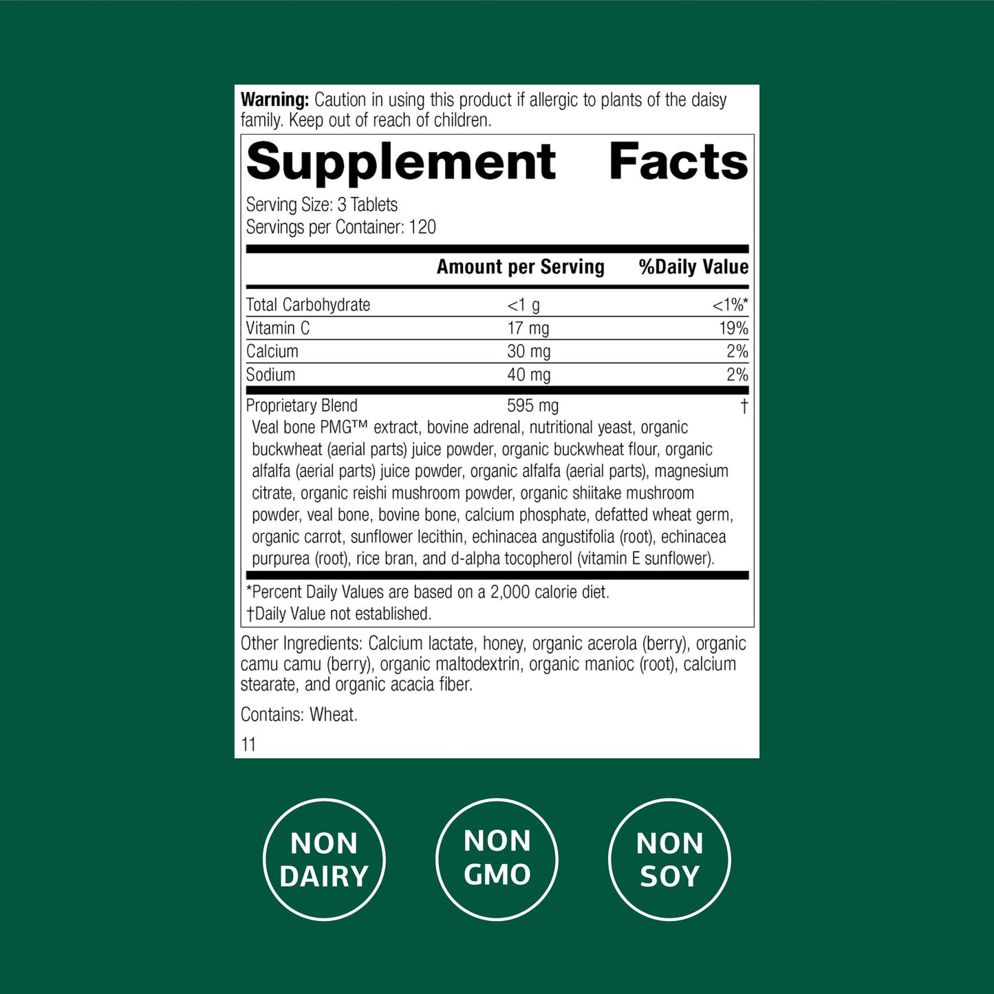 Cataplex C – Immune, Adrenal & Skin/Bone Health (90 Tabs)