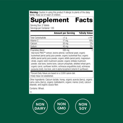 Cataplex C – Immune, Adrenal & Skin/Bone Health (90 Tabs)