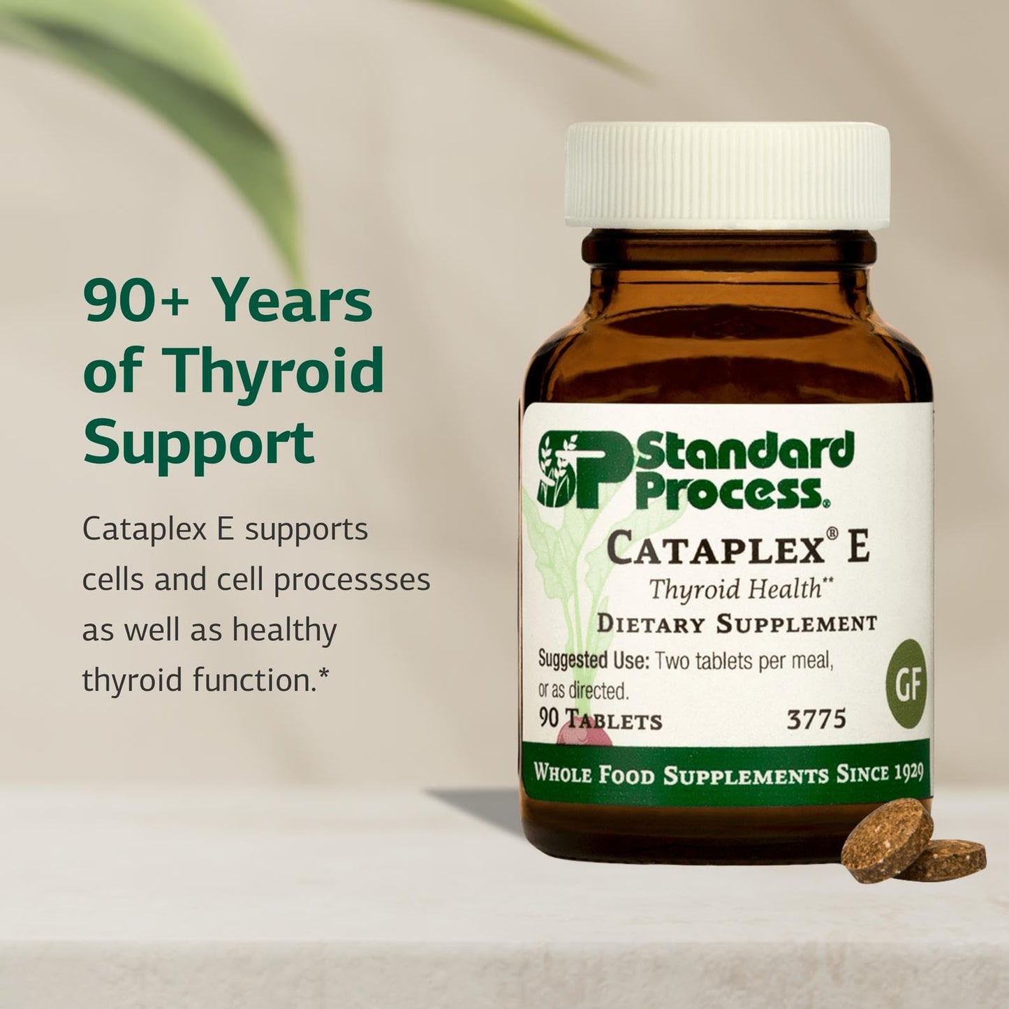 Cataplex E by Standard Process – Whole Food RNA Supplement & Antioxidant (90 Tablets)