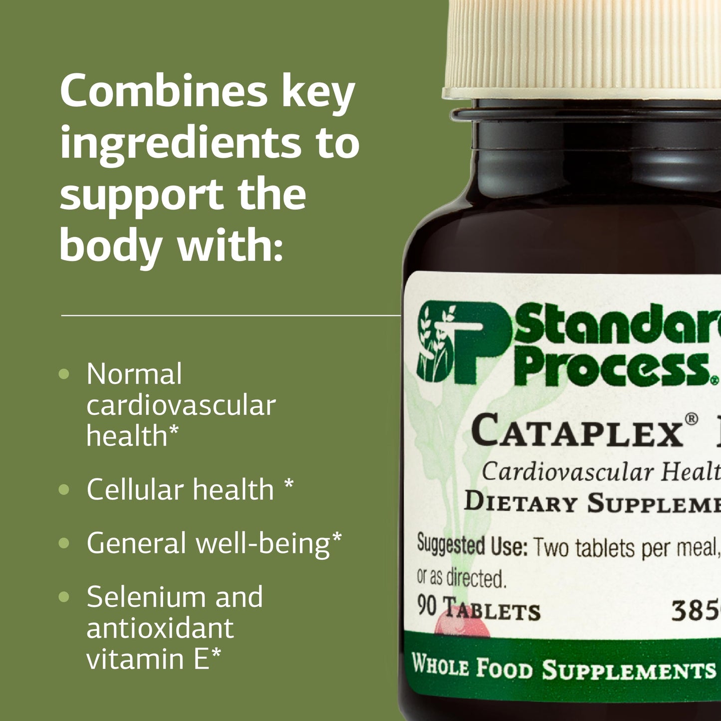 Cataplex E2 by Standard Process – Vitamin E & Selenium for Heart Health (90 Tablets)