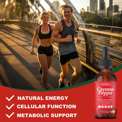 Cayenne Pepper Drops Liquid Supplement – Smooth & Sweet (4 fl oz)