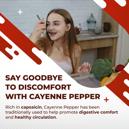 Cayenne Pepper 8-in-1 Formula - Non-GMO, Gluten-Free | Nurafuse