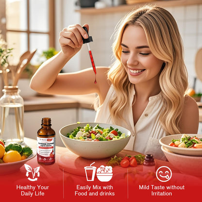 Cayenne Pepper Drops Liposomal Liquid Supplement – 13-in-1 Metabolic & Heart Health