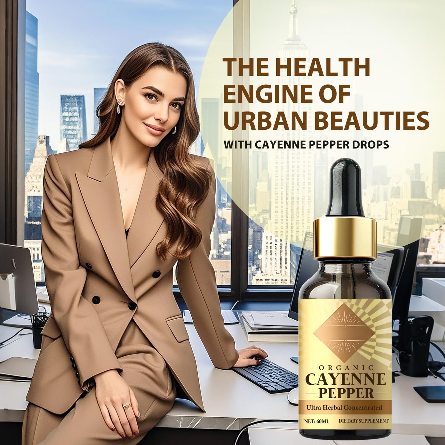 Cayenne Pepper Drops – Digestive & Immune Support Liquid Supplement, 2 oz
