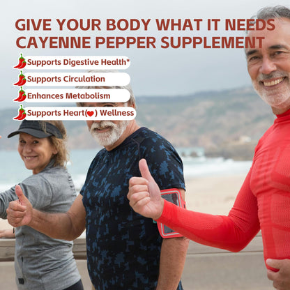 Cayenne Pepper Gummies with Hawthorn Berry — Cardiovascular & Immune Support (60 Count)