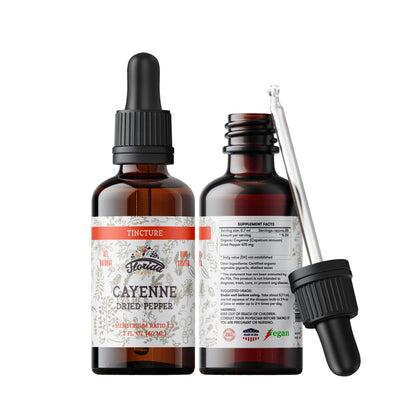FLORIDA HERBS Cayenne Tincture Extract – Organic Cayenne, 2 oz
