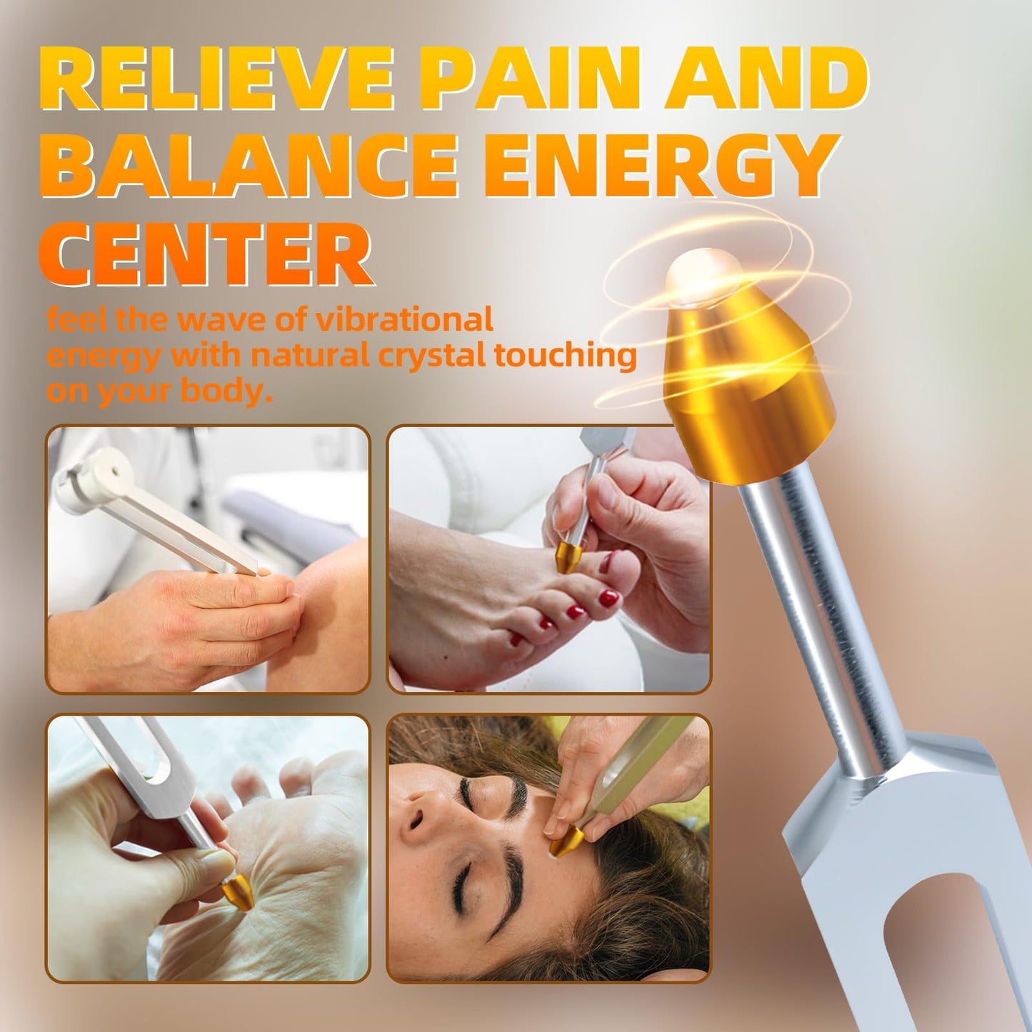 CBCJIEHUXL Tuning Forks for Healing Set — 528Hz, 432Hz, 136.1Hz, 128Hz | Chakra Balance & Sound Therapy