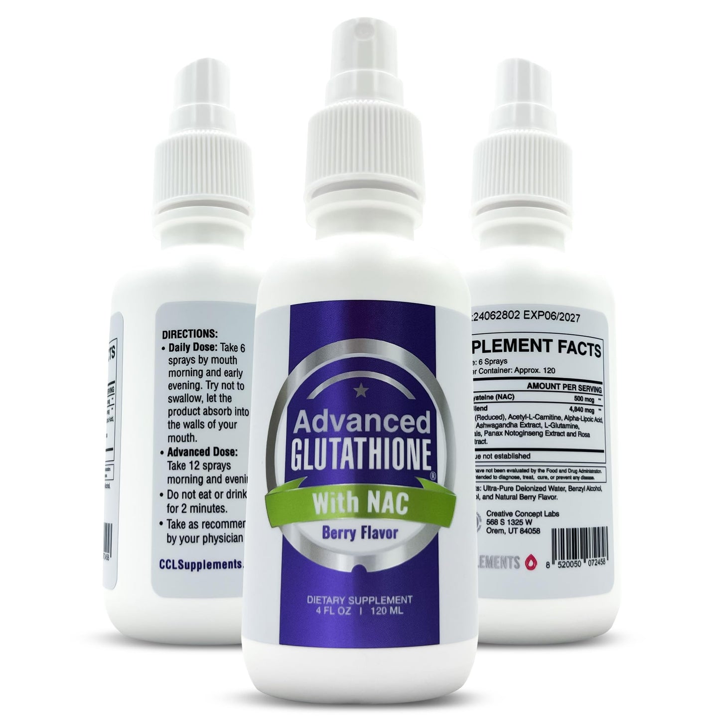 CCL Liposomal Glutathione Spray – Maximum Absorption with NAC & Vitamin C