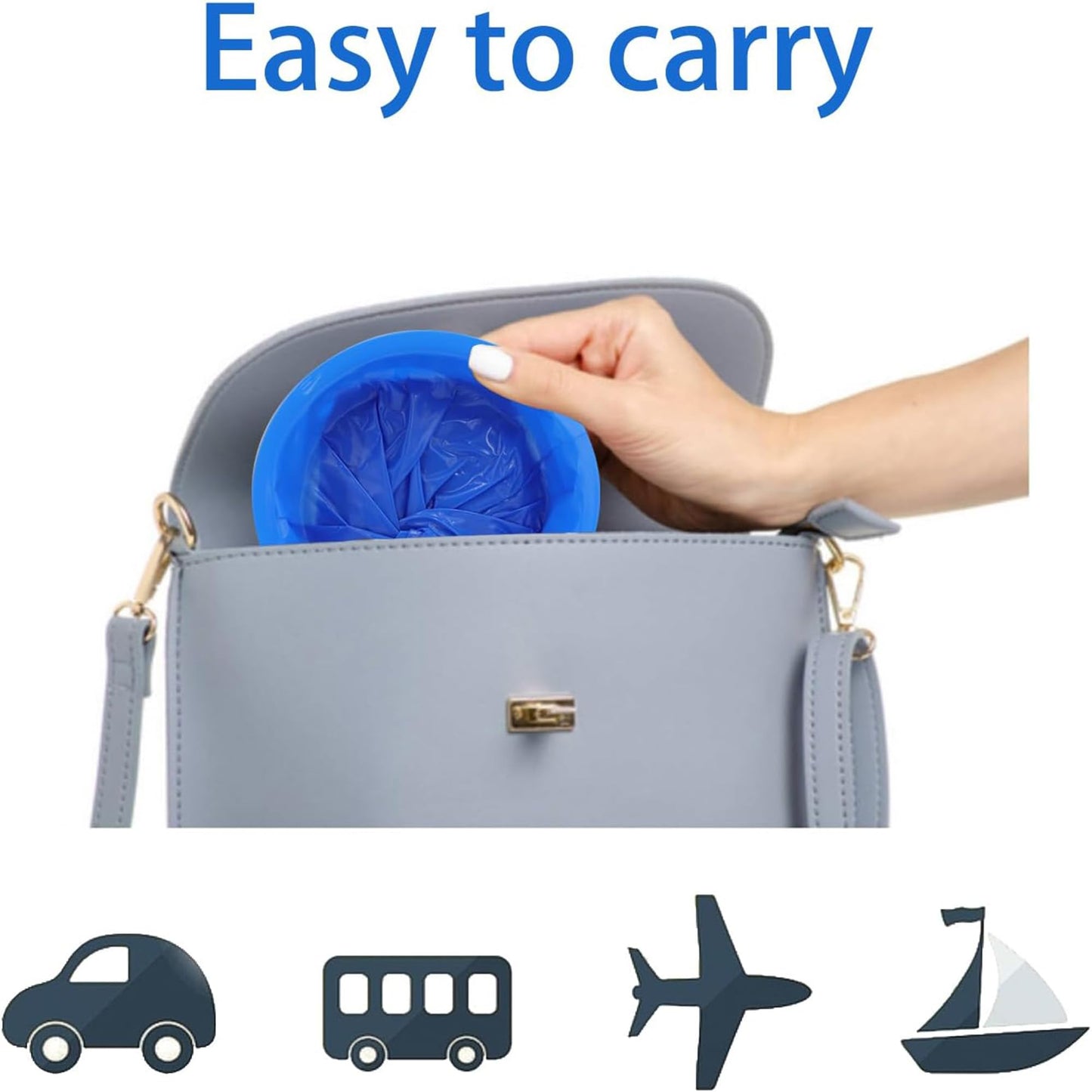 CDThinkingU Vomit Bags 1000ml – 40 Pack, Leak-Proof Emesis Bags for Travel & Nausea