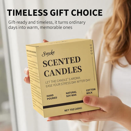 SVECKE Cedar Scented Candles – 7oz Soy Wax, Long-Lasting Aroma