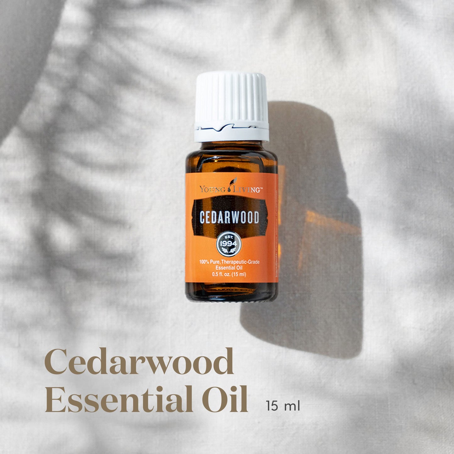 Cedarwood Essential Oil 15ml – Calming, Nourishing for Skin, Hair & Scalp | Young Living