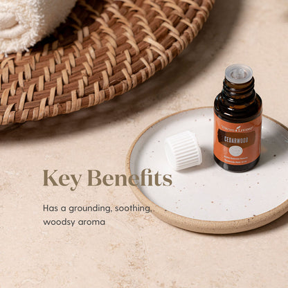Cedarwood Essential Oil 15ml – Calming, Nourishing for Skin, Hair & Scalp | Young Living