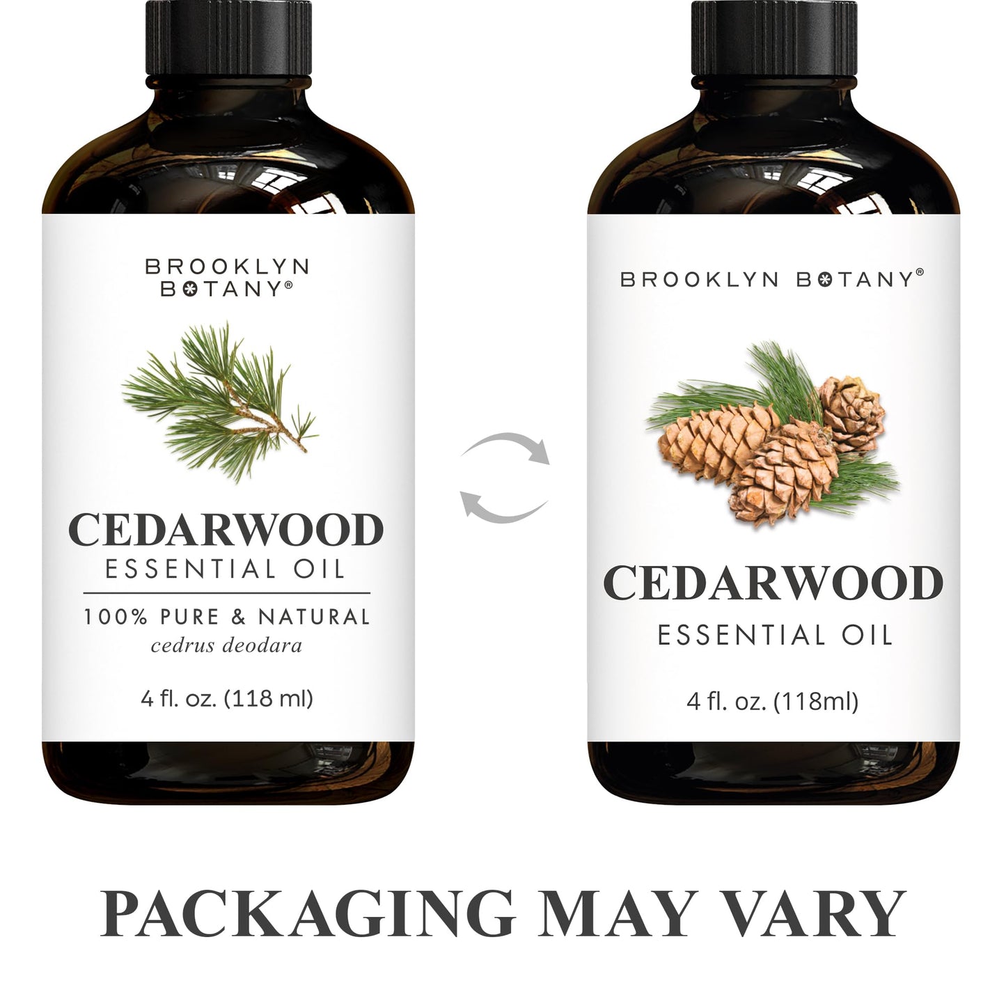Brooklyn Botany Cedarwood Essential Oil - 4 fl oz - Pure & Natural - Premium Grade