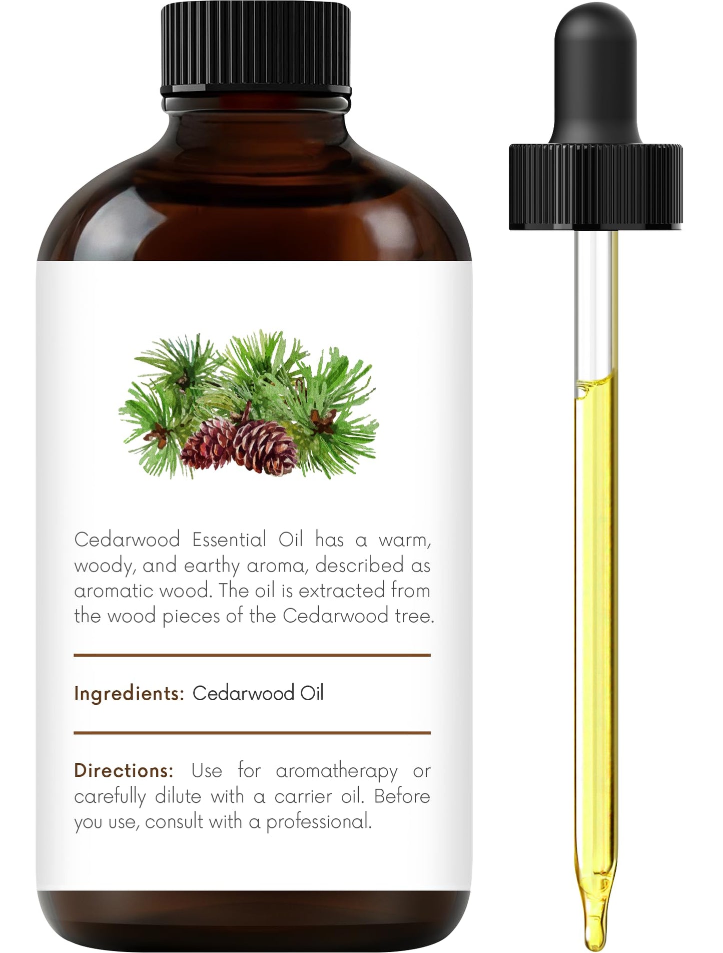 Handcraft Blends Cedarwood Essential Oil – 1 Fl Oz | 100% Pure & Natural