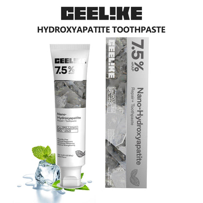 CEELIKE 7.5% Hydroxyapatite Toothpaste – Fluoride-Free, 120g (2) – Enamel Strengthening & Fresh Breath