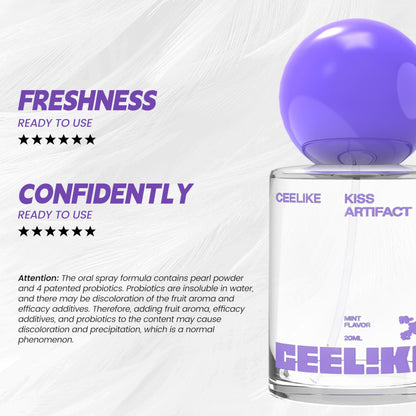 CEELIKE Oral Spray – Fresh Breath, Dual Cooling Experience & Convenient On-the-Go Design – Perfect for Freshening Breath Anywhere, Anytime (1 count)