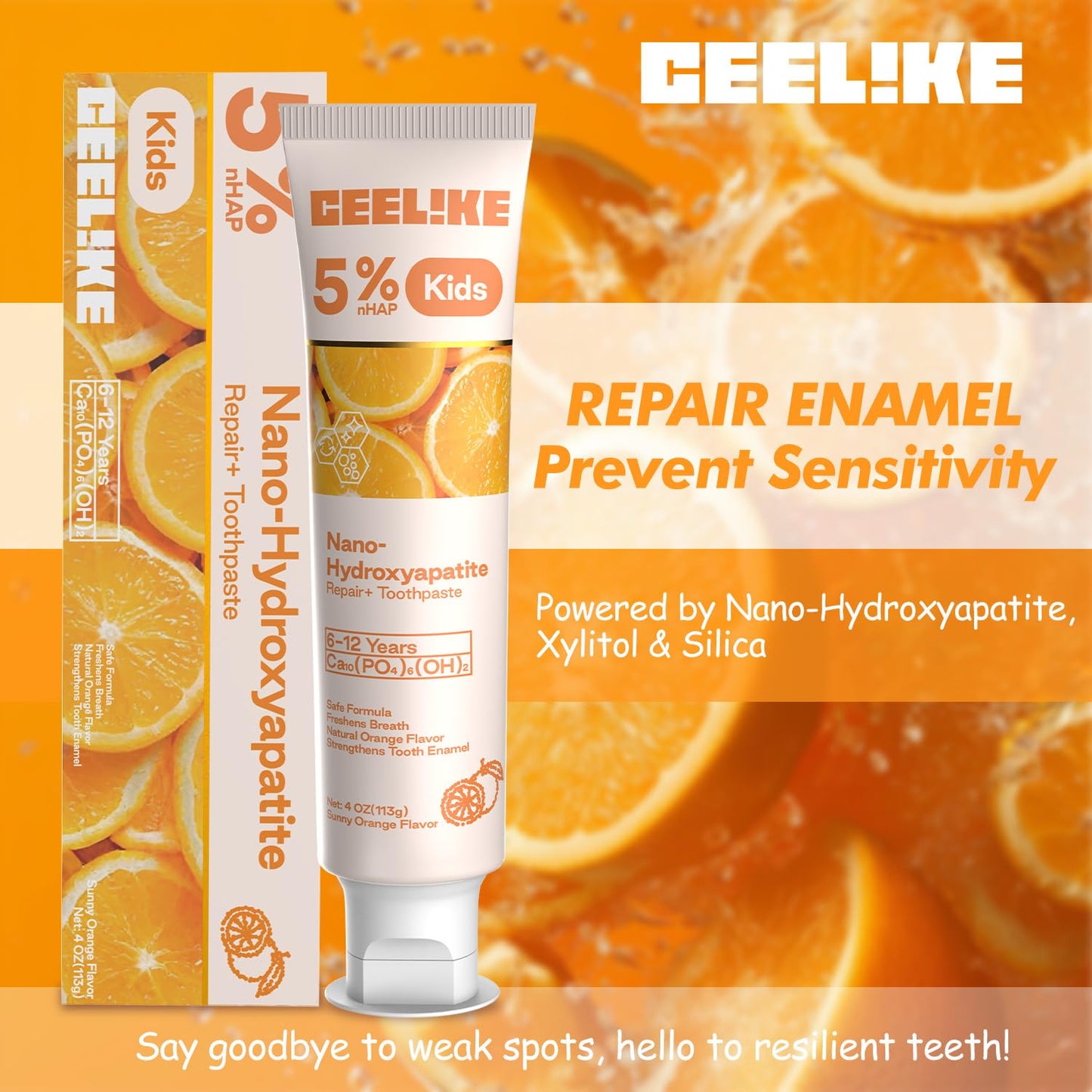 CEELIKE Hydroxyapatite Toothpaste & Kids Set – Strengthens Teeth & Enamel