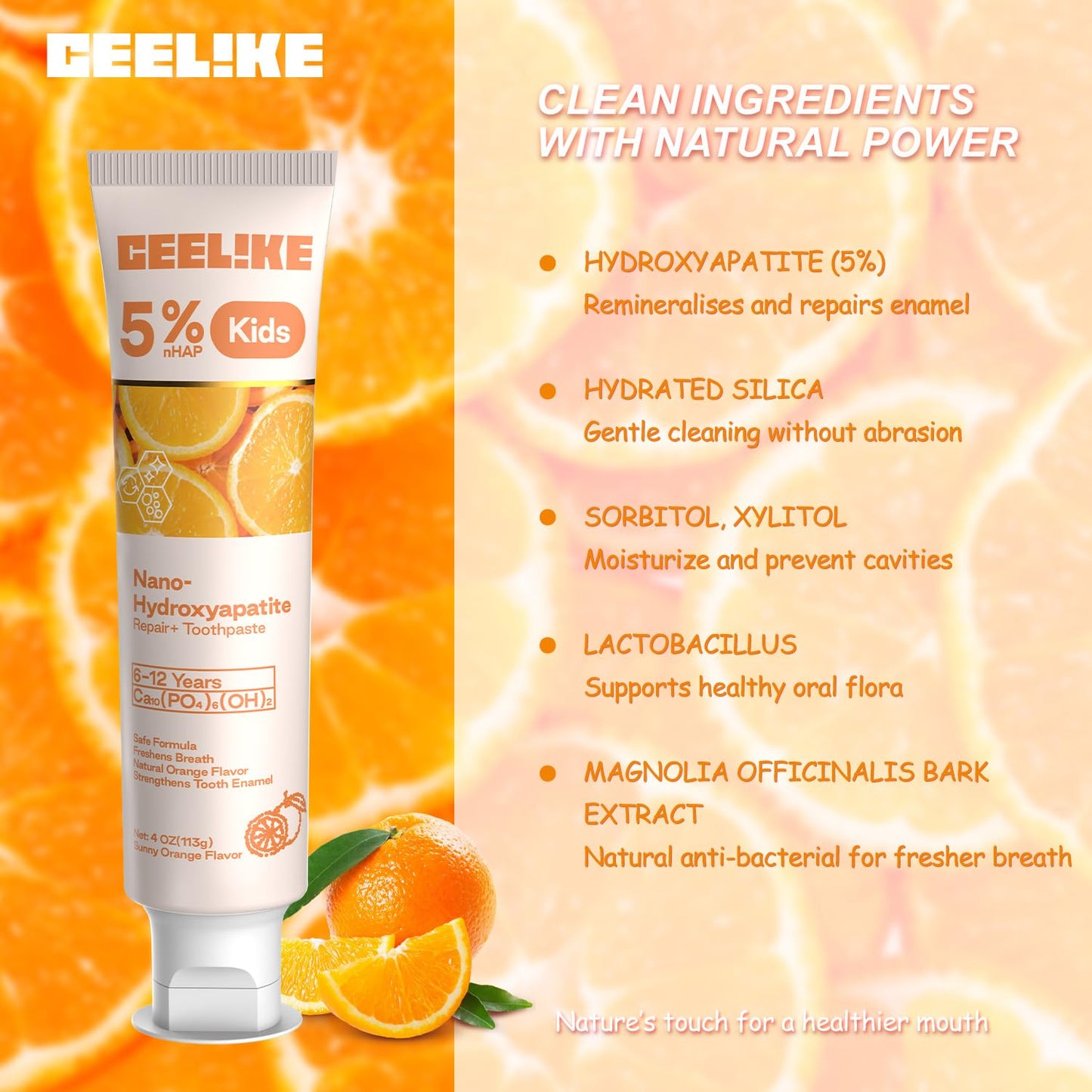 CEELIKE Hydroxyapatite Toothpaste & Kids Set – Strengthens Teeth & Enamel