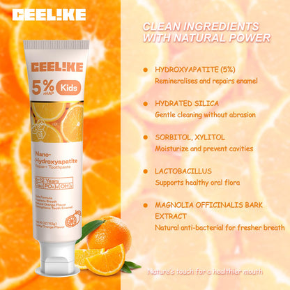 CEELIKE Hydroxyapatite Toothpaste & Kids Set – Strengthens Teeth & Enamel
