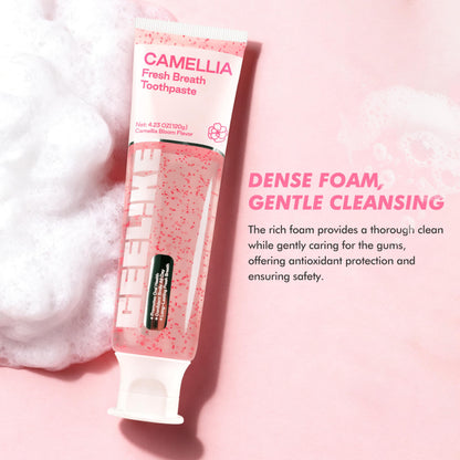 CEELIKE Camellia Fresh Breath Toothpaste - Floral Flavor, 4.23 oz (120 g)