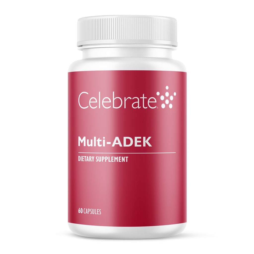 Celebrate Vitamins Multi ADEK Iron Free – Daily Bariatric Multivitamin for Duodenal Switch (60 Capsules)