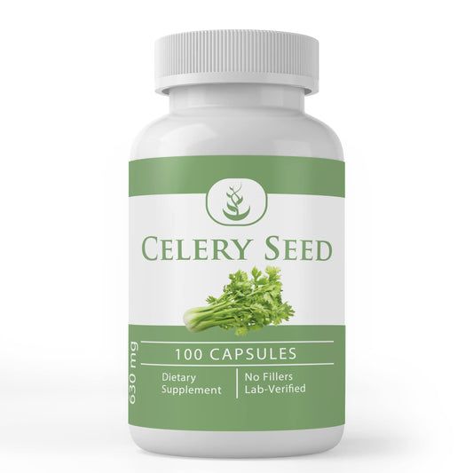 PURE ORIGINAL INGREDIENTS Celery Seed (100 Capsules) - 50 Day Supply BritishVita | Premium UK Vitamins & Wellness Supplements