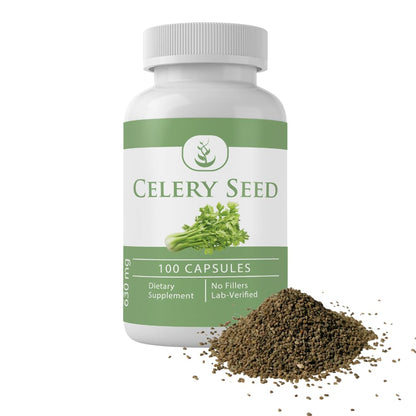 PURE ORIGINAL INGREDIENTS Celery Seed (100 Capsules) - 50 Day Supply