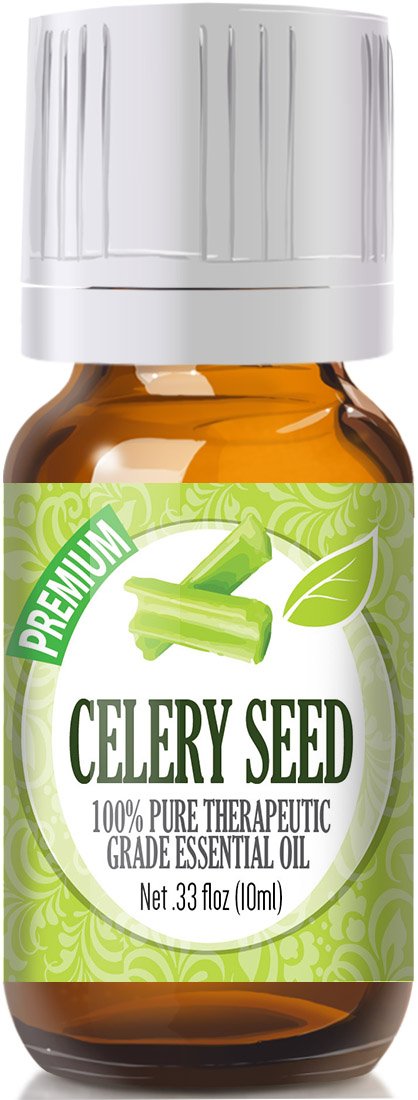 Healing Solutions Celery Seed Essential Oil - 10ml (0.33 fl oz) - Pure, GC-MS Tested
