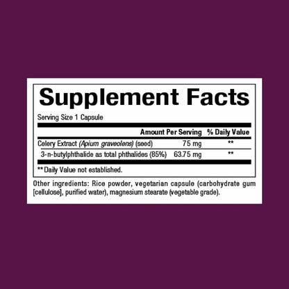 Celery Seed Extract by Natural Factors | 60 Capsules for Healthy Circulation