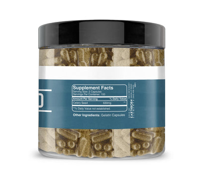 Earthborn Elements Celery Seed 200 Capsules - Pure & Undiluted