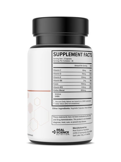 Real Science Nutrition Celi-Act Miracle – Natural Celiac Support & Digestive Health