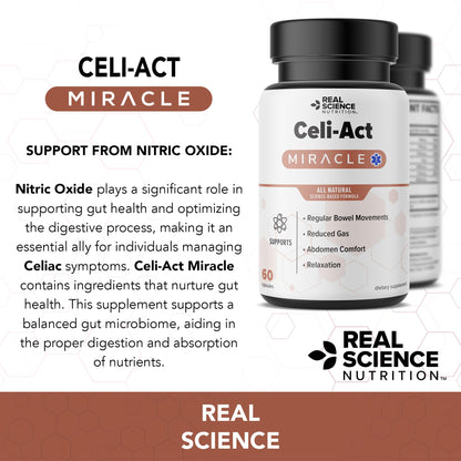 Real Science Nutrition Celi-Act Miracle – Natural Celiac Support & Digestive Health