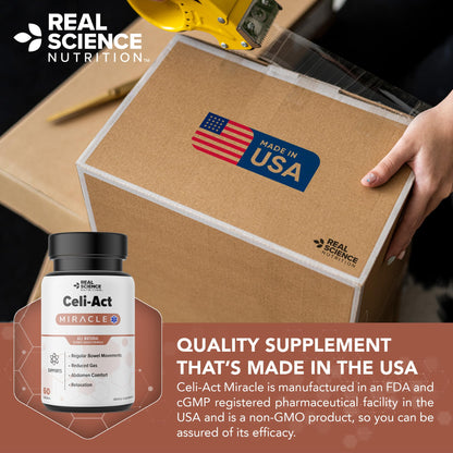 Real Science Nutrition Celi-Act Miracle – Natural Celiac Support & Digestive Health