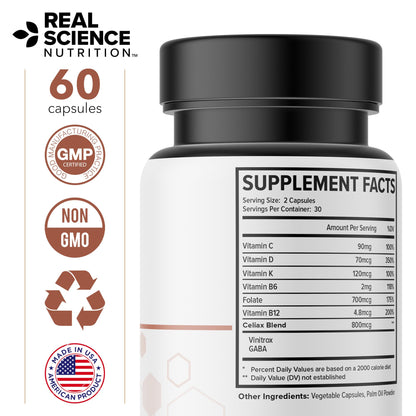 Real Science Nutrition Celi-Act Miracle – Natural Celiac Support & Digestive Health