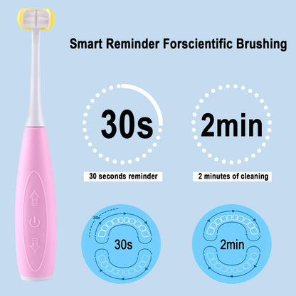 Cellena Kids Auto Toothbrush U31 – Pink Regular, Sonic Electric, 2 Brush Heads