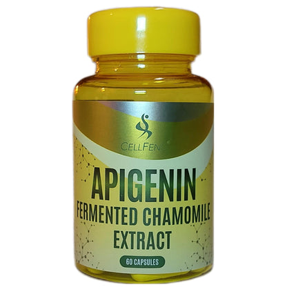 CellFend Apigenin | Fermented Chamomile Extract | 100 mg Apigenin per Capsule | 60 Vegan Capsules (500 mg)