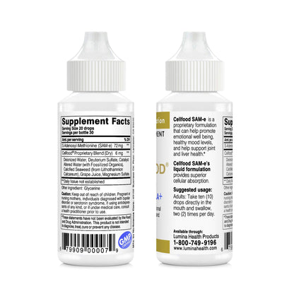 Cellfood SAM-e Liquid Formula+ | 1 fl oz Pack of 3 – Mood, Joint & Liver Health