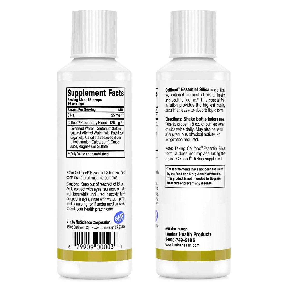 Cellfood Essential Silica Anti-Aging Formula – 4 oz, 2 Pack | Supports Bones, Joints, Hair, Skin, Nails BritishVita | Premium UK Vitamins & Wellness Supplements