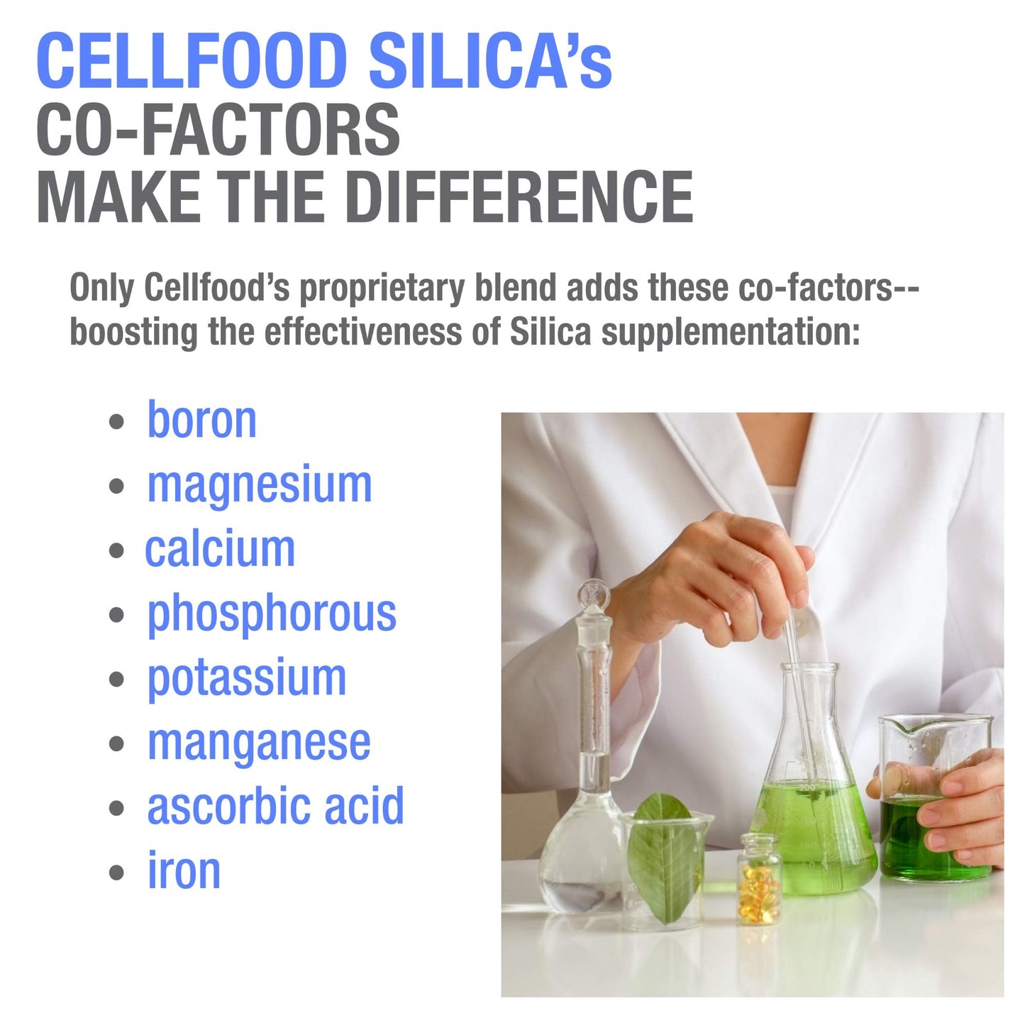 Cellfood Essential Silica – 4 oz, 3 Pack | Anti-Aging Formula for Bones, Joints, Hair & Skin