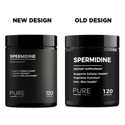 Spermidine Supplement 1000mg – 120 Capsules | Wheat Germ Extract | Cellular Renewal & Cognitive Support | Vegan, Non-GMO, Gluten-Free | Made in USA