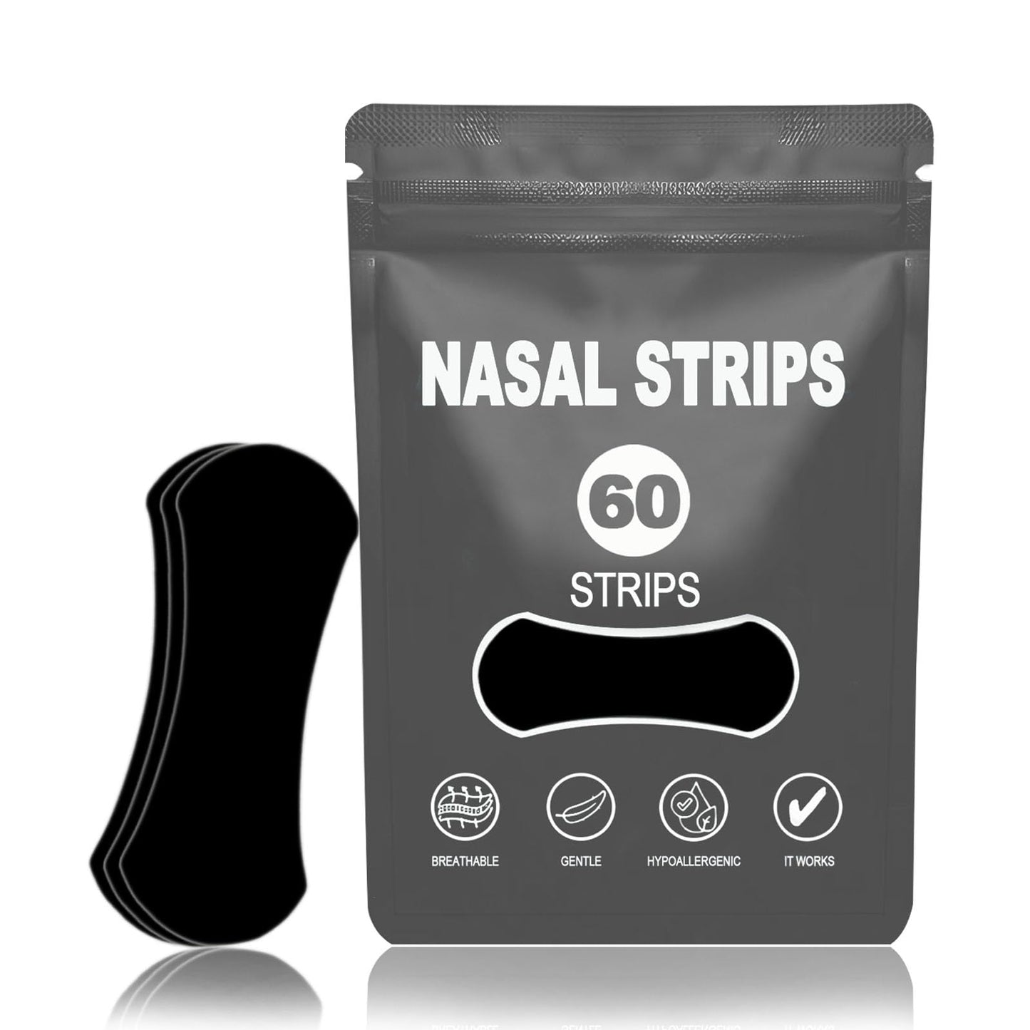 Cenlomat Nasal Strips for Snoring (60 Count) – Gentle, Sweat-Proof, High-Adhesive Patches