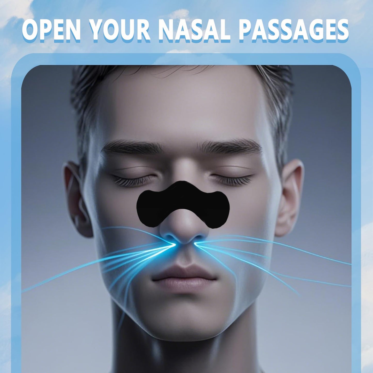 Cenlomat Nasal Strips for Snoring (60 Count) – Gentle, Sweat-Proof, High-Adhesive Patches