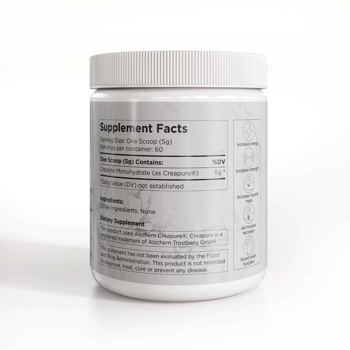 Centenarius Nutrition Creapure® Creatine Monohydrate Powder – Unflavored Micronized for Strength & Endurance