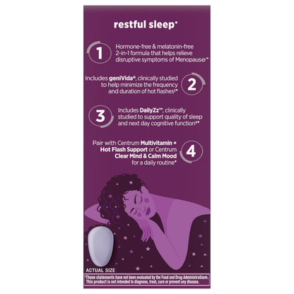 Centrum Restful Sleep Menopause Support Tablets | 28 Count