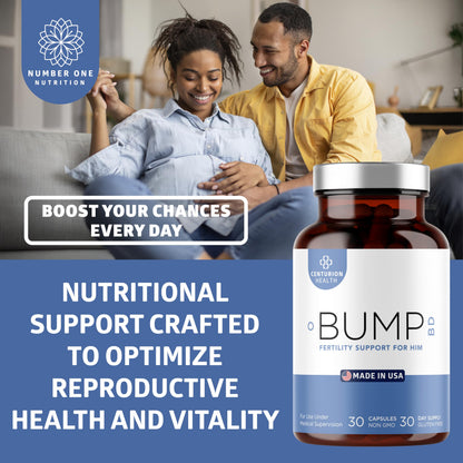 Centurion Labs Bump BD – Natural Male Fertility Support, 30 Capsules