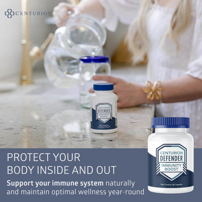 Centurion Labs Defender Immunity Boost – 5-in-1 Quercetin, Zinc, Vitamin D, Vitamin C & Copper | 60 Caps